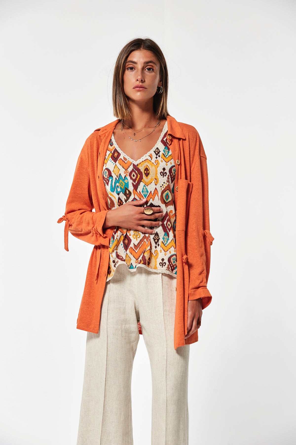 Sobrecamisa Sullo Punto Lino Rustico