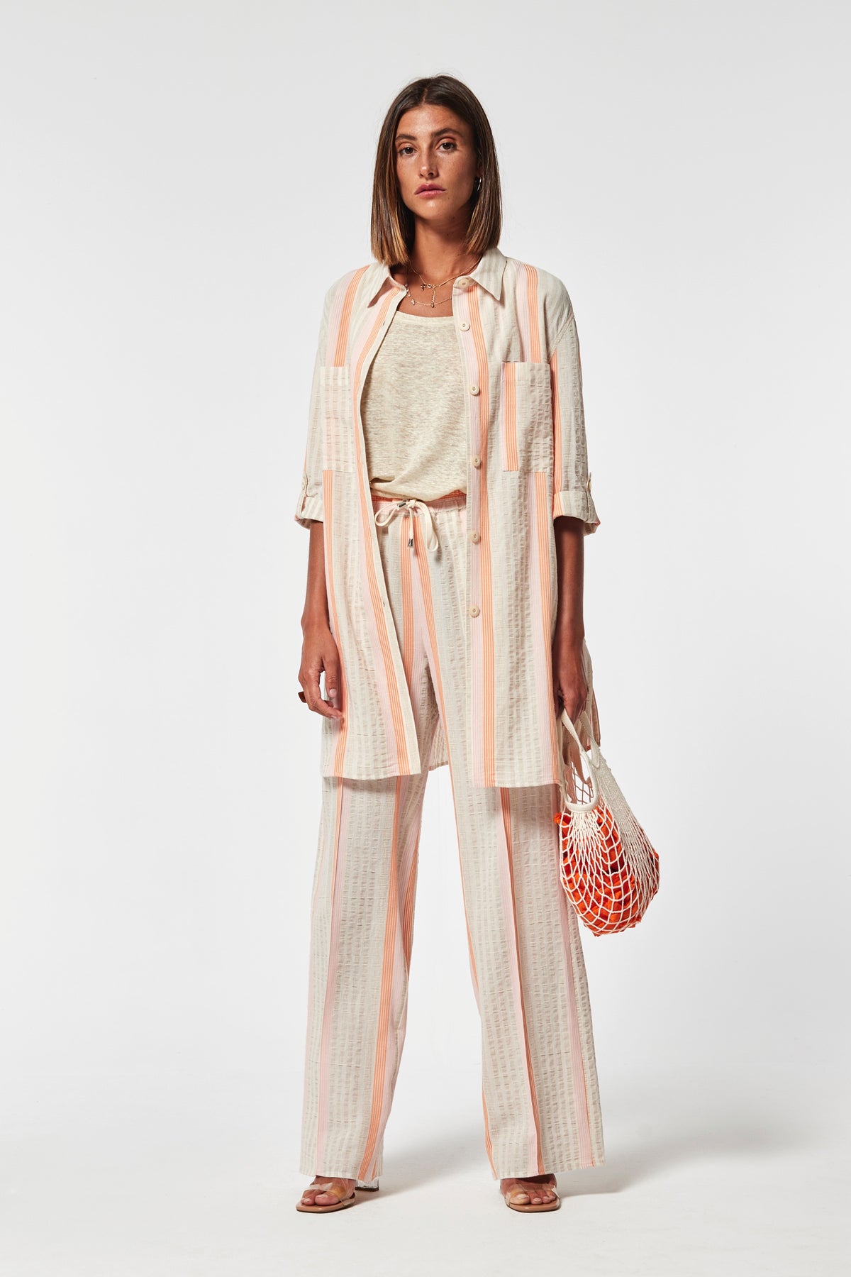 Caoto Cotton Eco Striped Trousers