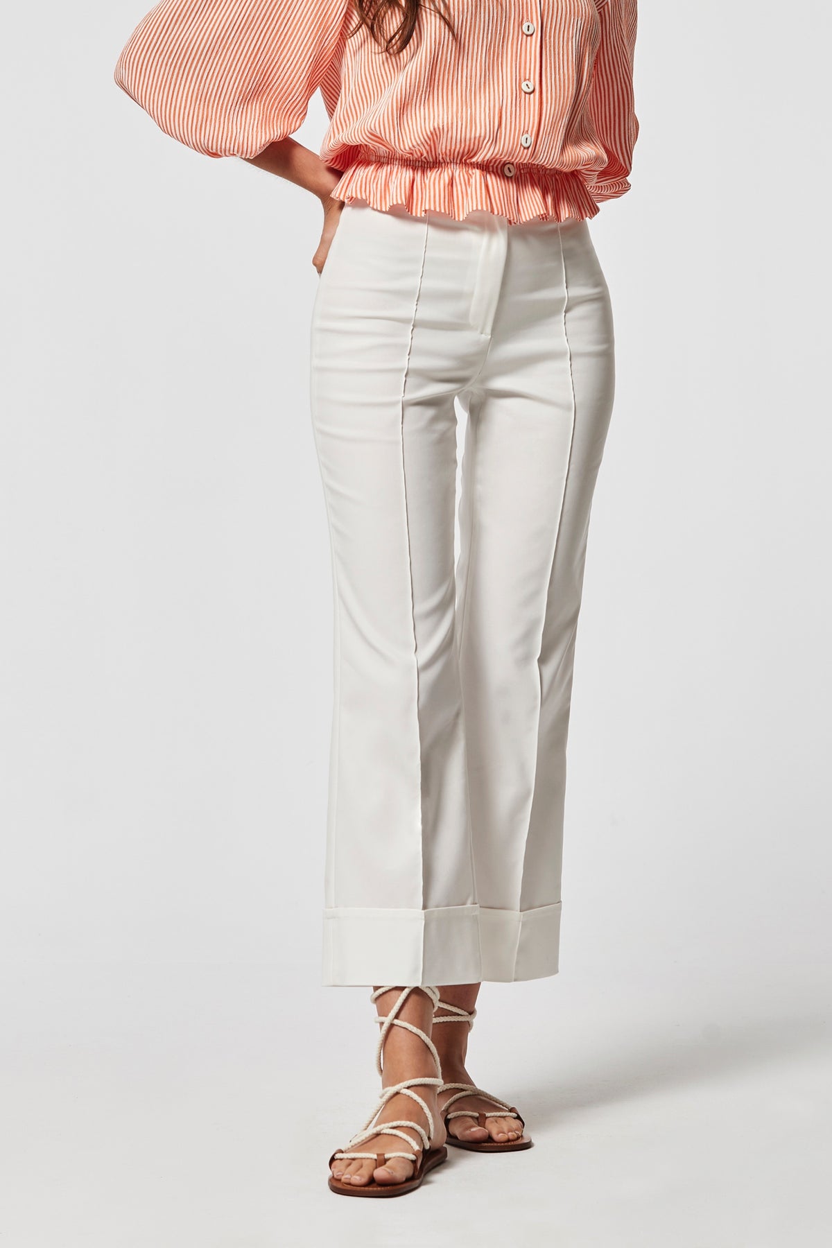 Pantalons en coton stretch Guarson