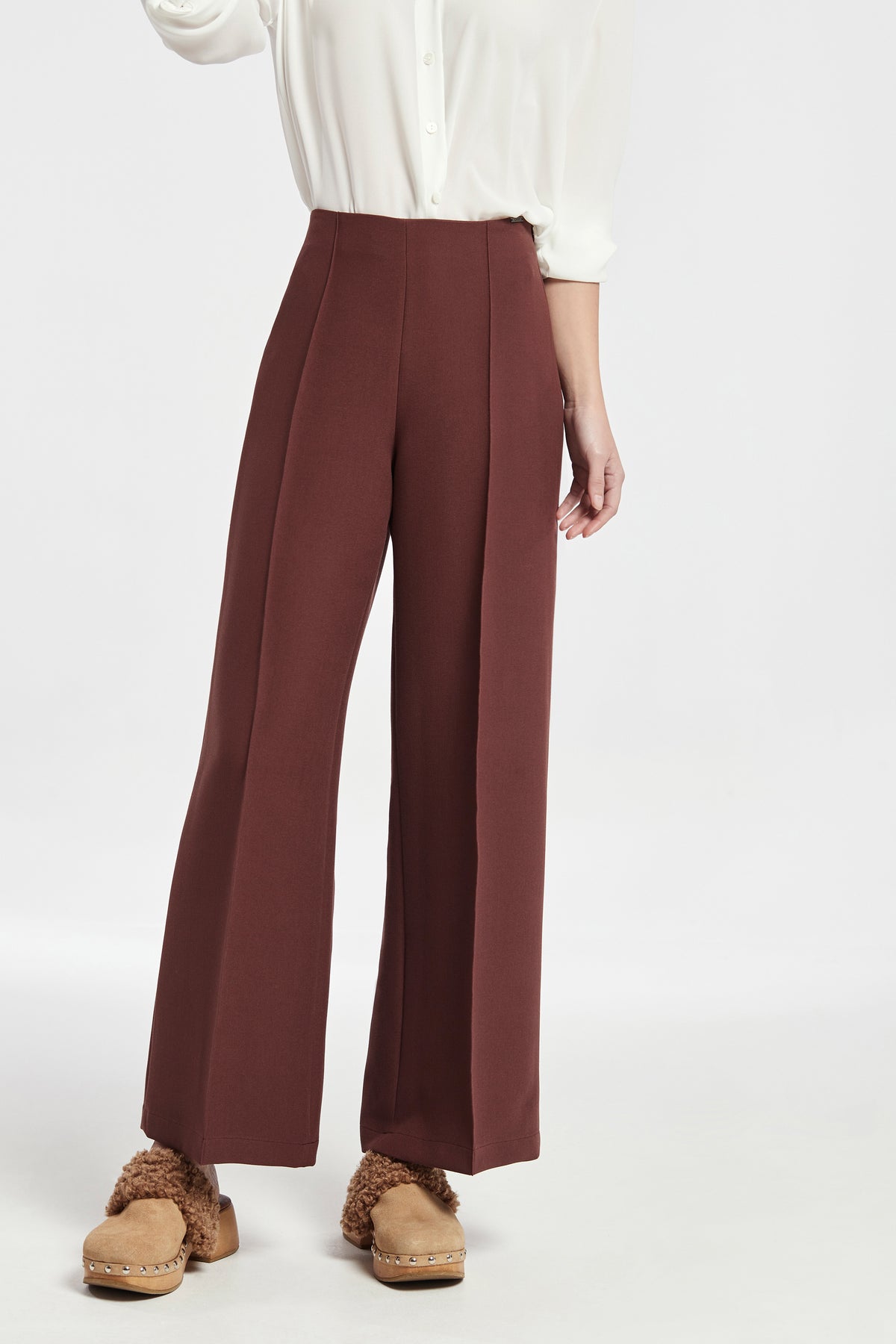 Pantalon large à double biseau