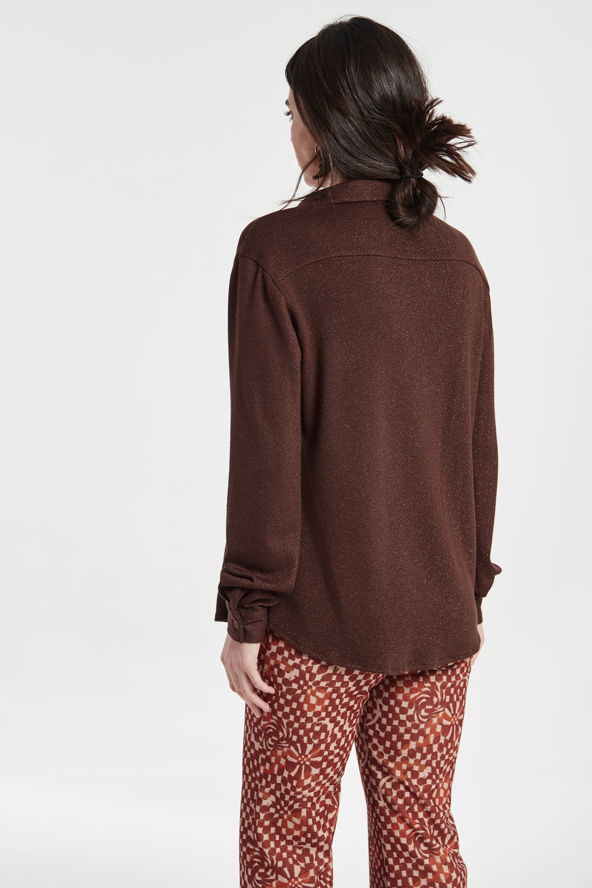 Camisa Entallada Punto De Lurex