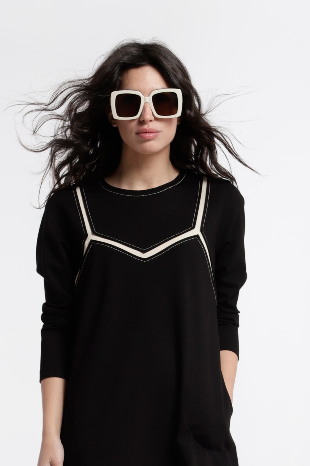 Vestido Babua Intarsia Punto Roma Ligero