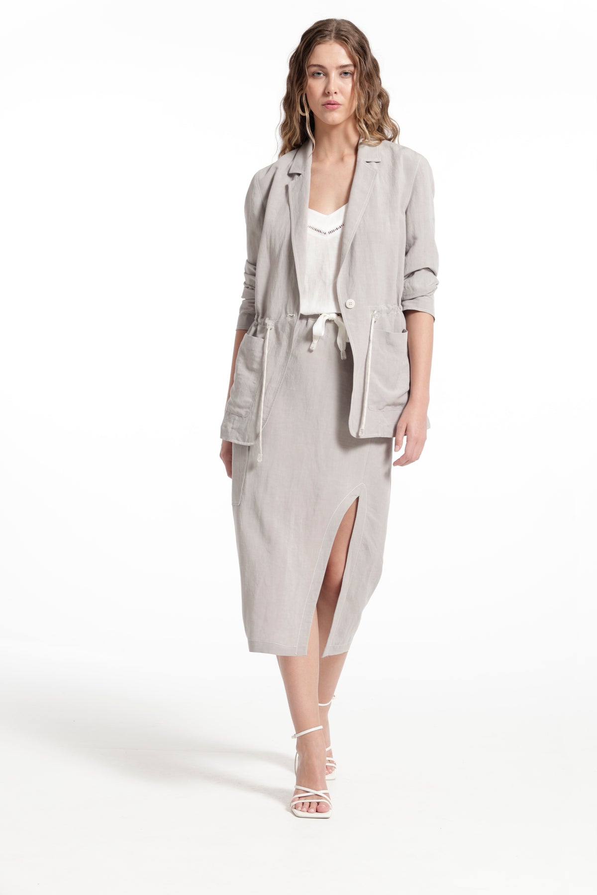 Veste en viscose et lin Suva