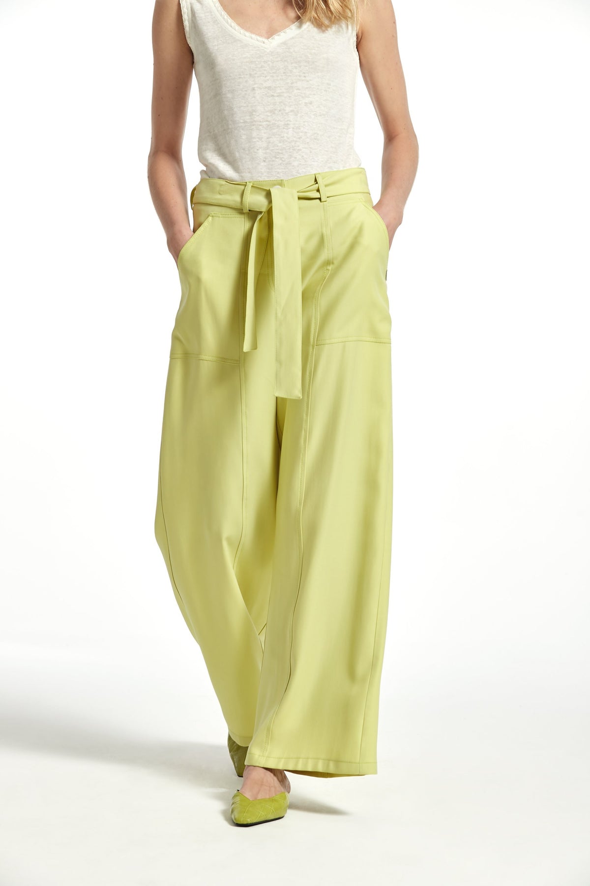 PANTALÓN LISTON SARGA DE VISCOSA