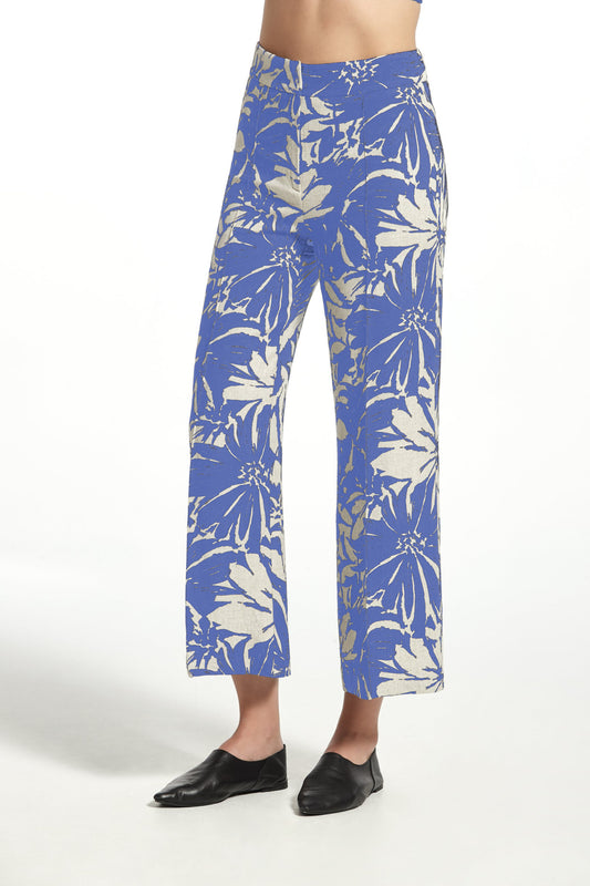 PRINT RUSTIC LINEN SINKA TROUSERS