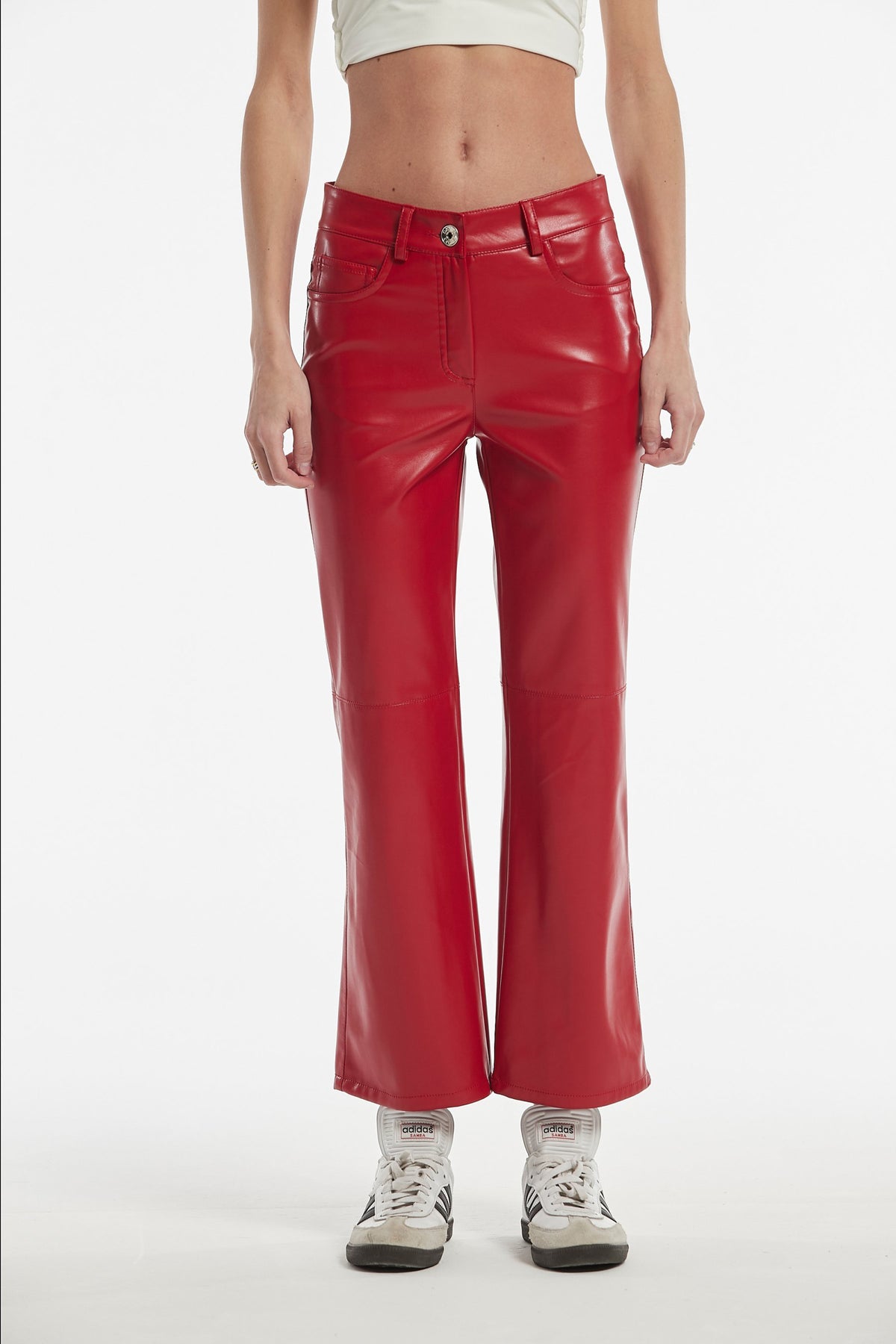 Pantalón Cufio Efecto Piel Color