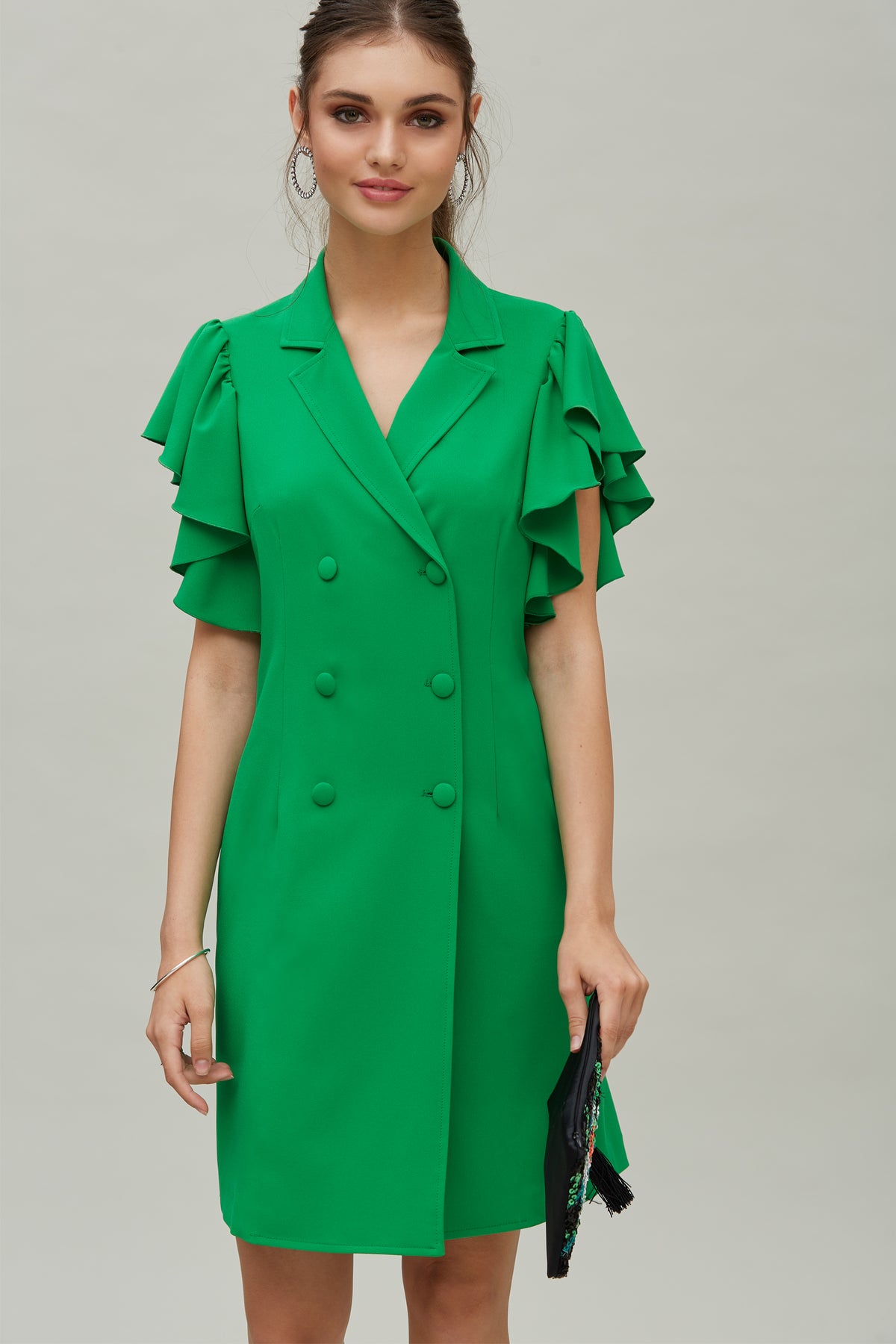 Vestido Cruzado Crepé