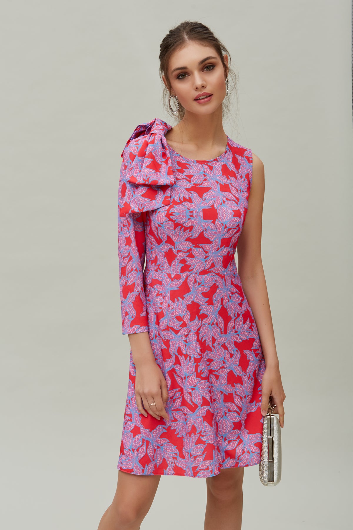 Vestido Asimétrico Estampado Floral