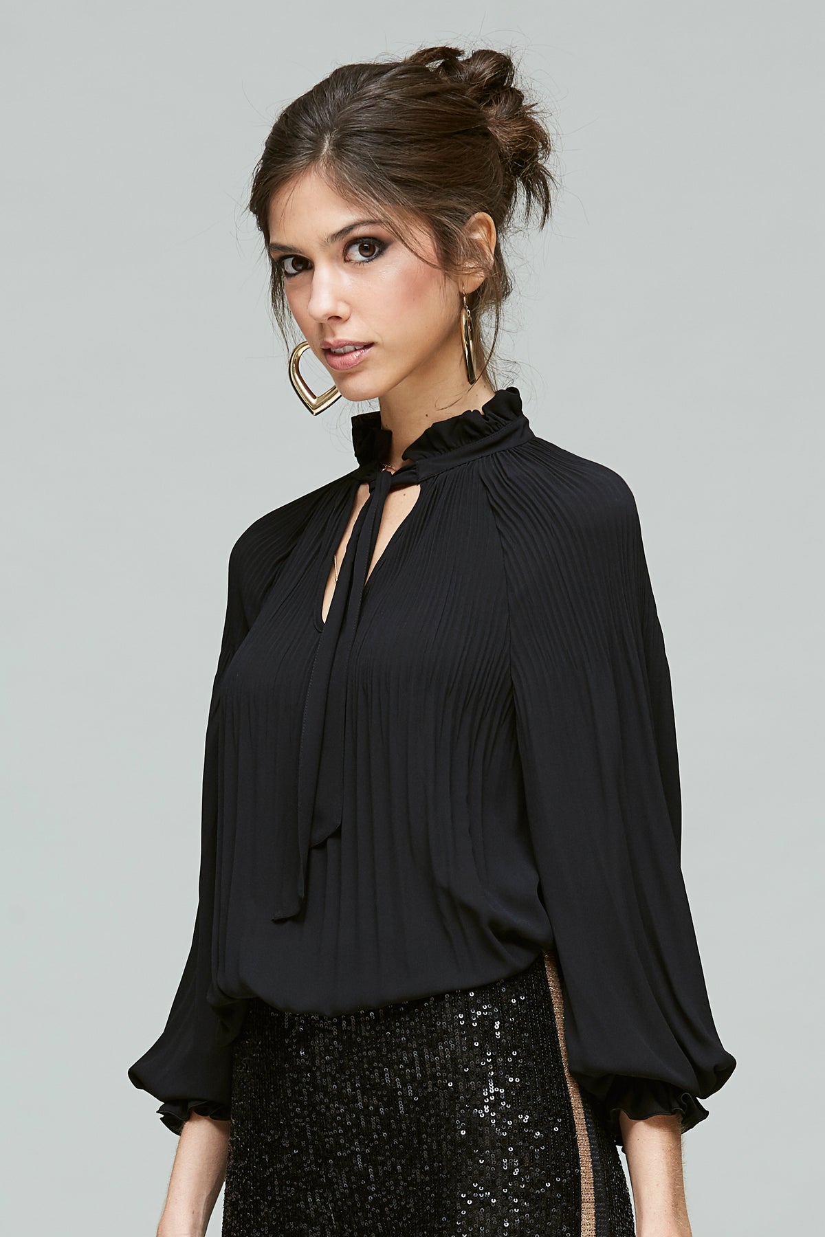 Blusa Plisada-Gasa