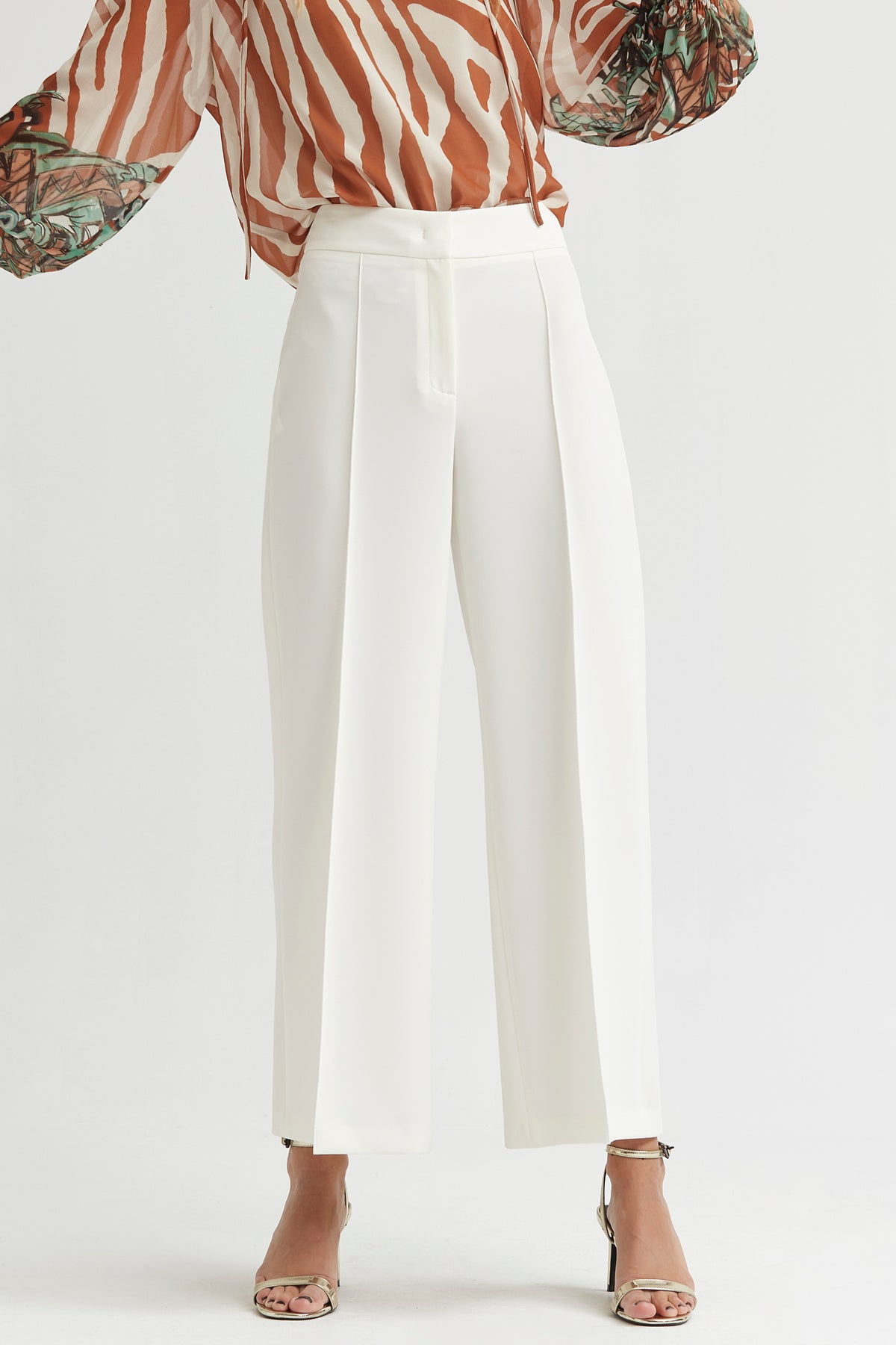 Pantalón Ancho Plana Stretch