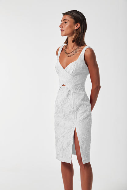 VESTIDO GAMEY JACQUARD DOBLE TEXTURA