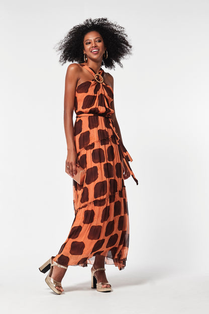 VESTIDO NIMES GASA BAMBULA ESTAMPADA
