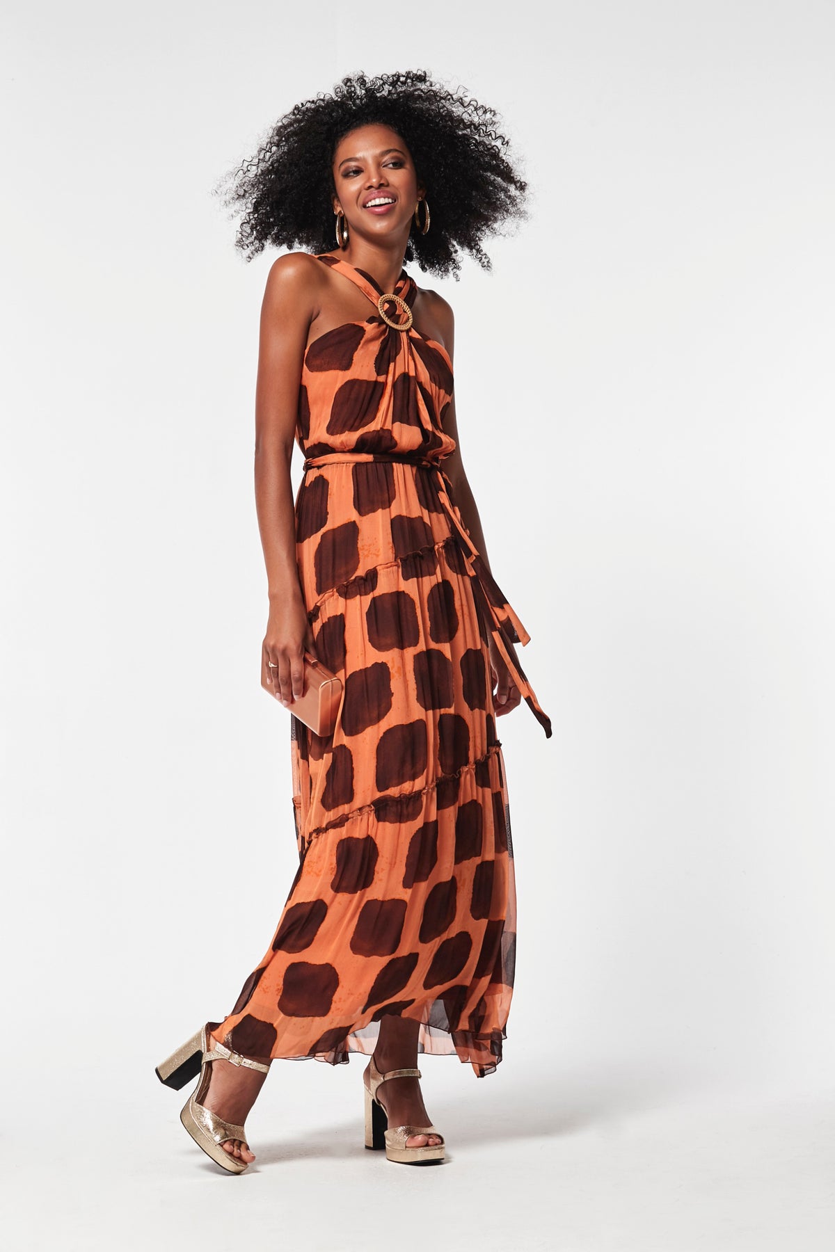 Vestido Nimes Gasa Bambula Estampada
