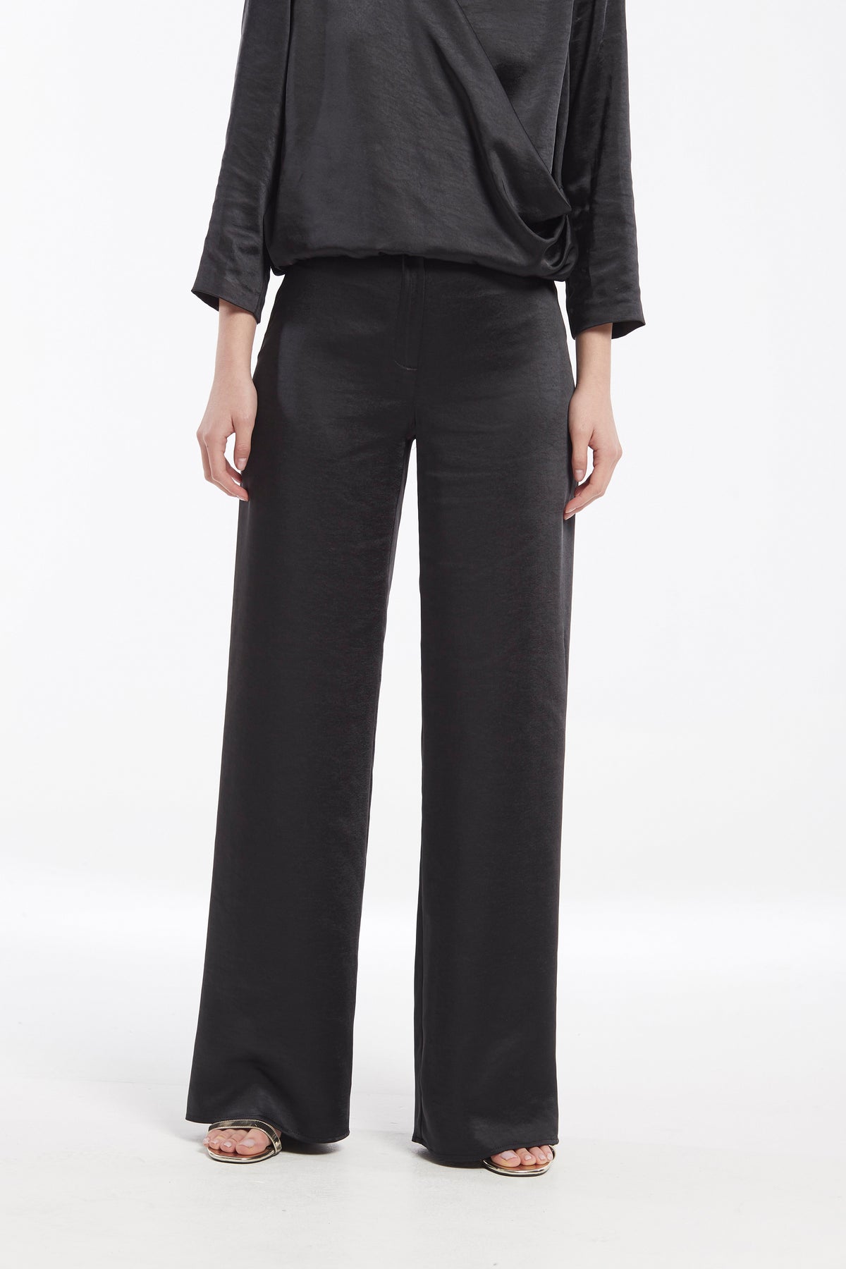 PANTALÓN PALAZZO WIFI SATEN VINTAGE STRETCH