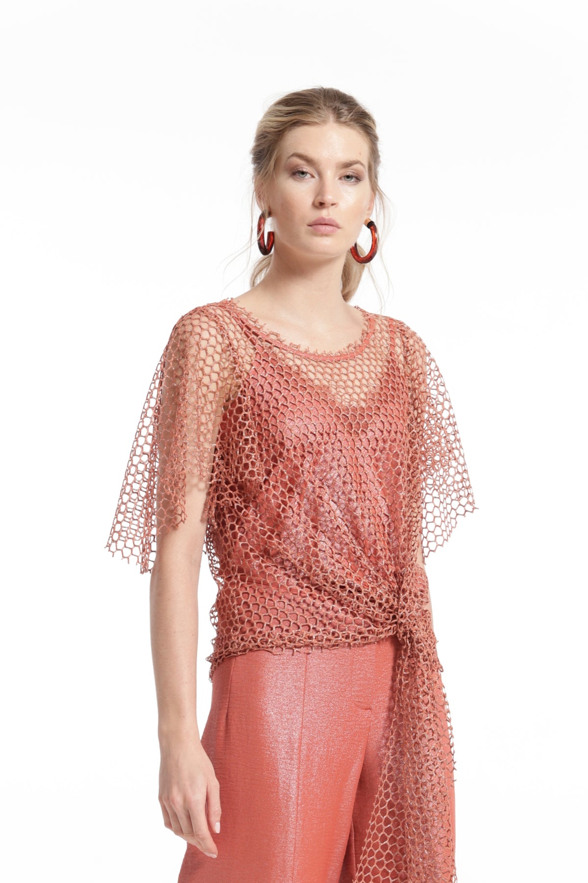 TOP ELOISA RED DE PUNTO LAMINADA