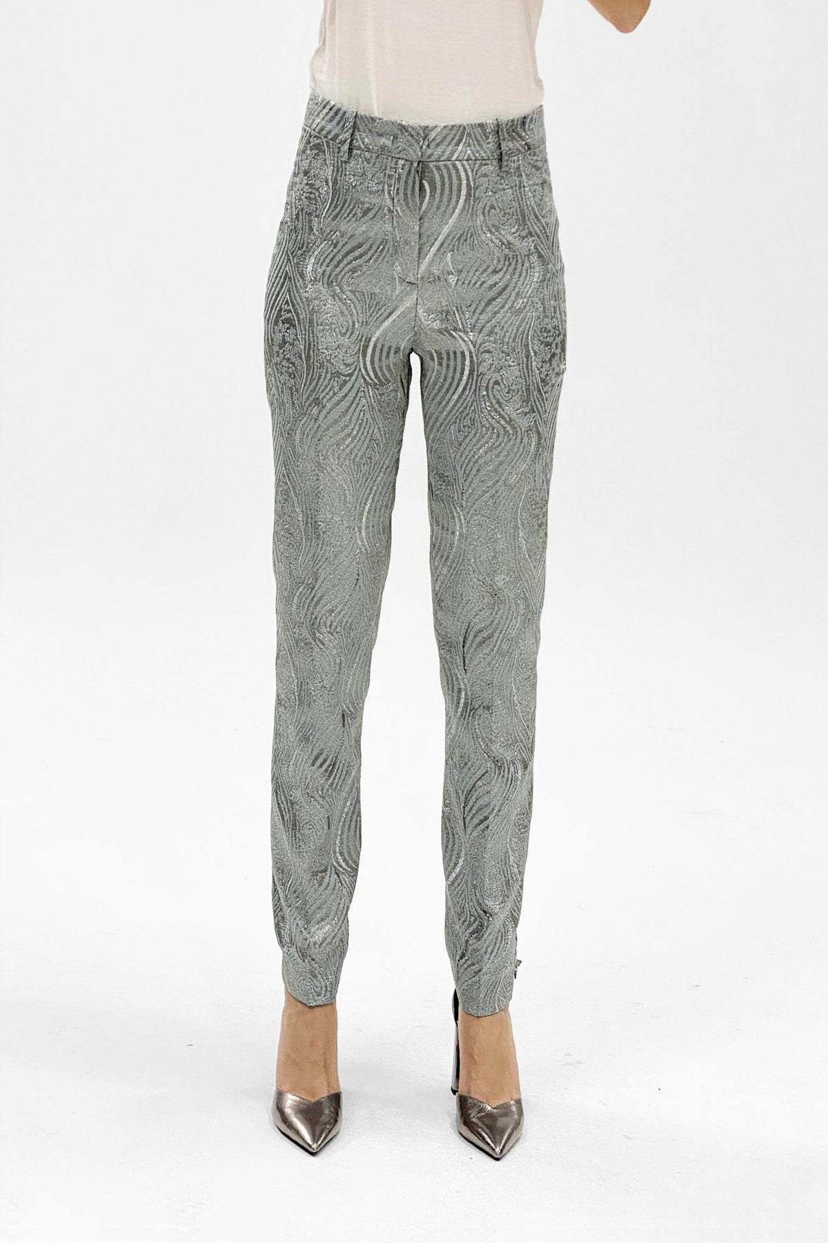 LUREX JACQUARD LASCA TROUSERS